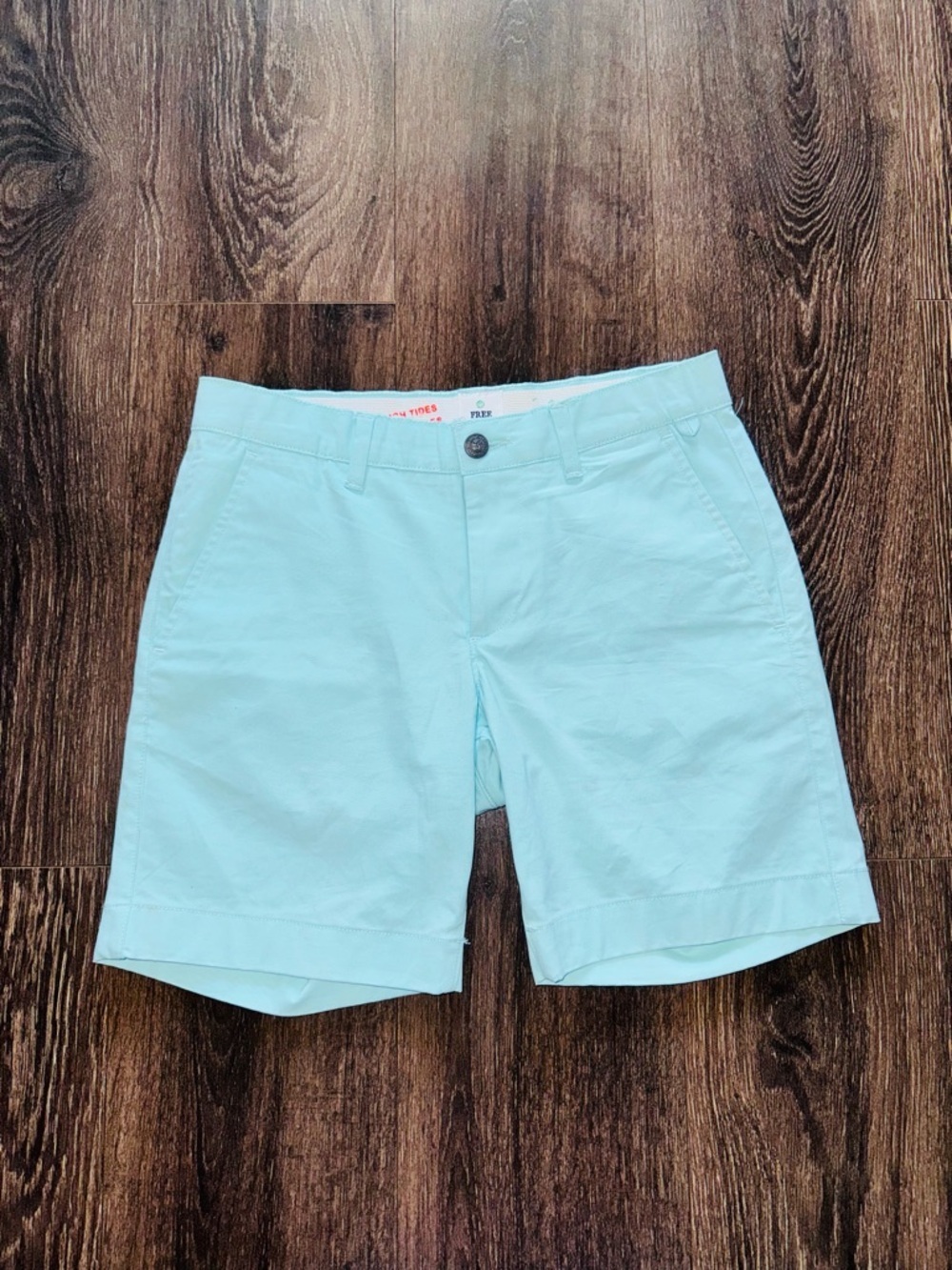 Free Planet Light Blue Flat Front Chino Shorts